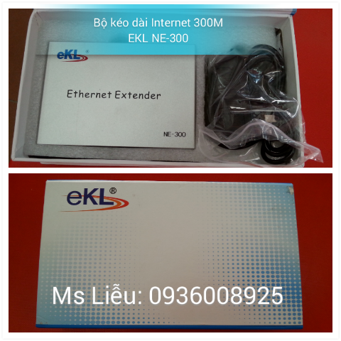 Thiết bị kéo dài cáp mạng Lan 300m Ethernet Extender EKL NE300.Giải pháp tối ưu cho công trường...