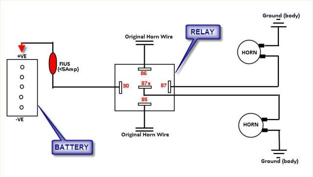 installation diagram with relay