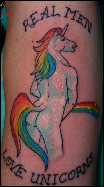 day of dead tattoos for guys. real men love unicorns