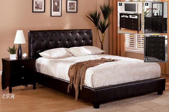 CONCORD ESPRESSO PLATFORM FULL QUEEN KING BEDROOM SET