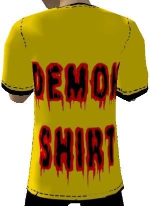 demon shirt back