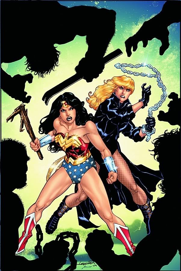 Wonder Woman 34 Wonder Woman brought a stick and the others have chains and pry bars. Nice plan there WW