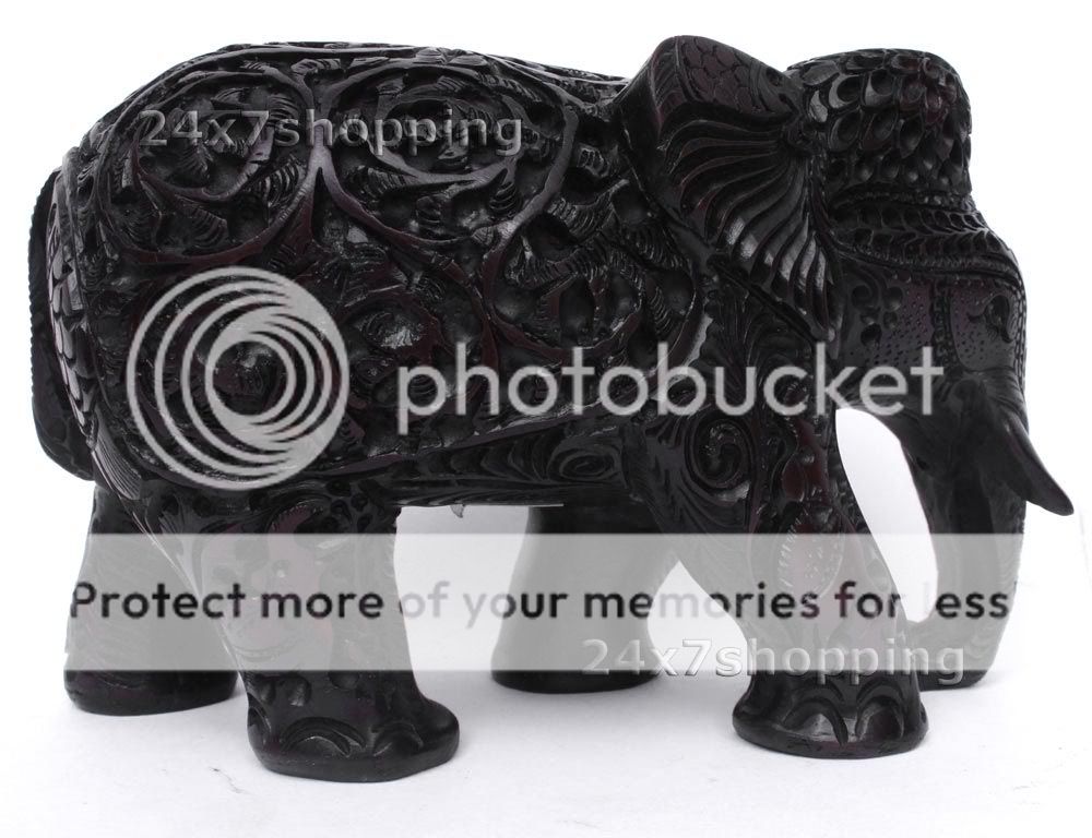 Decorative Resin Carved Elephant Figurine~Home Decor  