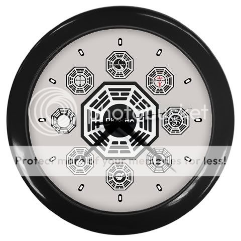 New LOST TV DHARMA INITIATIVE LOGO Wall Clock Decor #1  