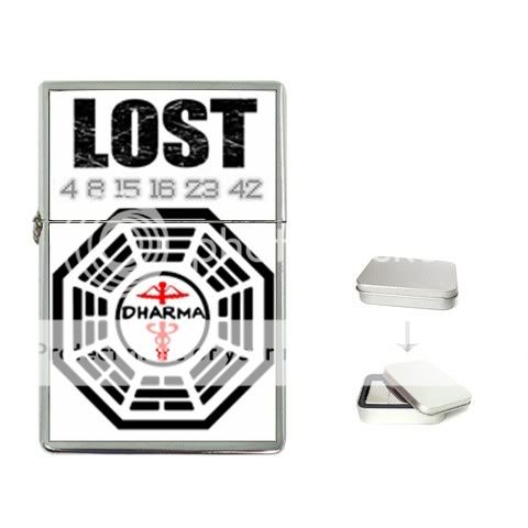 LOST TV DHARMA INITIATIVE STAFF LOGO Flip Top Lighter  