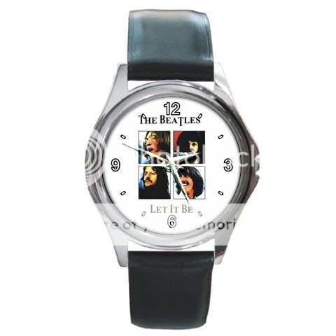 New THE BEATLES LET IT BE Unisex Metal Leather Watch #1  