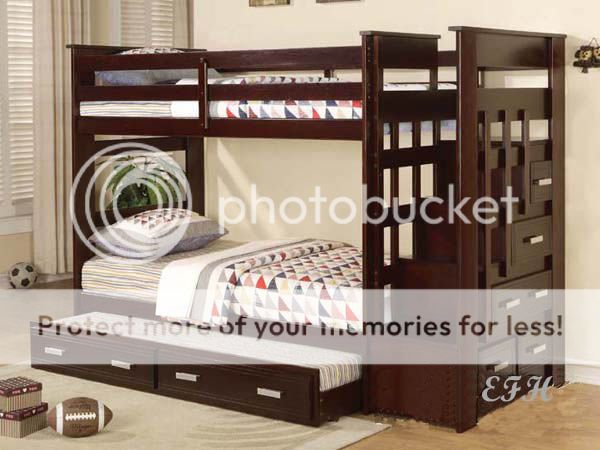 allentown twin bunk bed w staircase trundle retails for over $ 1599 