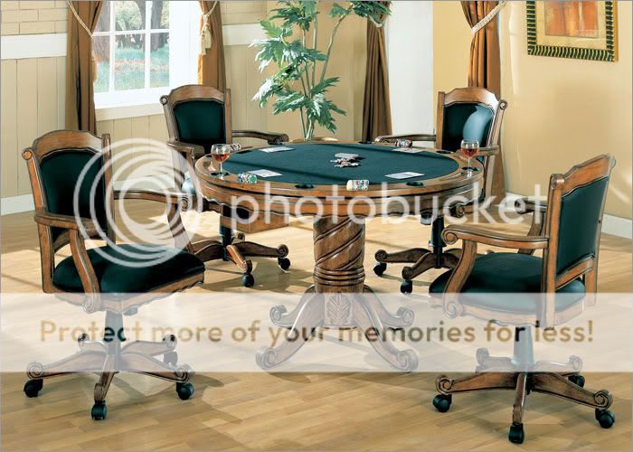 New 3 in 1 Oak Game Dining Table Set Poker Bumper Pool